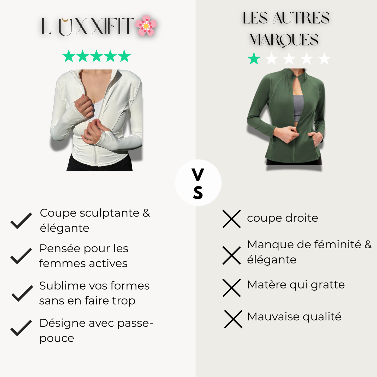 Veste de sport Luxxifit